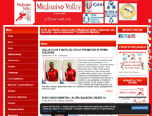 Tablet Screenshot of migliarinovolley.com